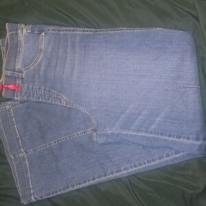 Spanx Every-wear Seamed front wide leg jeans